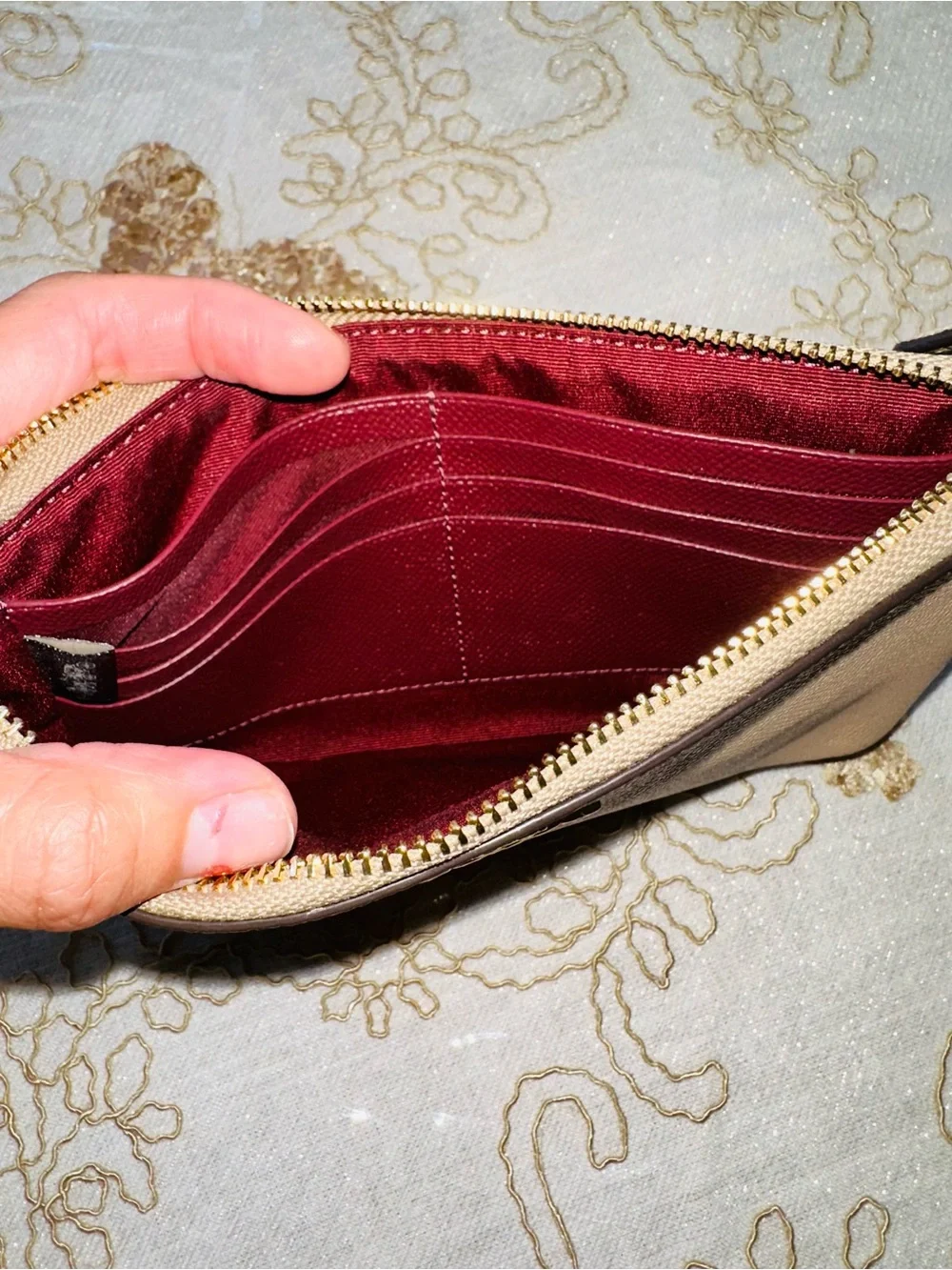 Coach compact wristlet